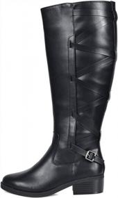 img 3 attached to TOETOS Women'S Ankor Black Knee High Riding Boots - Wide Calf - Size 9 Medium US - Improved SEO