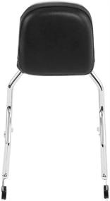 img 1 attached to 🏍️ Harley Heritage Classic Softail Slim Street Bob Deluxe FLDE 2018-2022 TCMT Standard Sissy Bar Upright Backrest