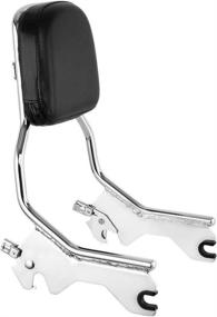 img 2 attached to 🏍️ Harley Heritage Classic Softail Slim Street Bob Deluxe FLDE 2018-2022 TCMT Standard Sissy Bar Upright Backrest