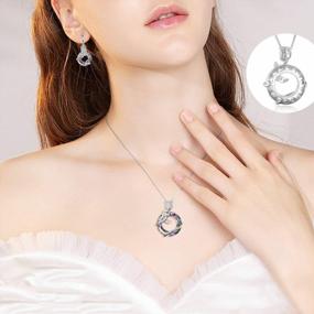 img 2 attached to Graceful Sterling Silver Rose Flower Earrings: A Feminine Accessory For Women