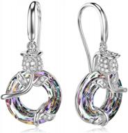 graceful sterling silver rose flower earrings: a feminine accessory for women logo