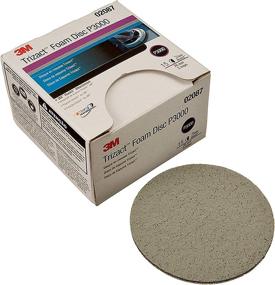 img 4 attached to 🔸 3M 02087 Trizact Hookit Foam Disc - High Performance P3000 Grit - 3 inch - 15 Discs Per Carton
