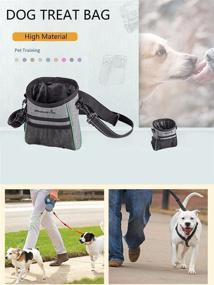 img 3 attached to 🐶 Carllg Dog Treat Pouch: Convenient Training Bag with Adjustable Waist Belt and Shoulder Strap