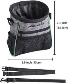 img 2 attached to 🐶 Carllg Dog Treat Pouch: Convenient Training Bag with Adjustable Waist Belt and Shoulder Strap