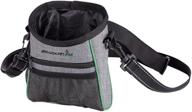 🐶 carllg dog treat pouch: convenient training bag with adjustable waist belt and shoulder strap logo