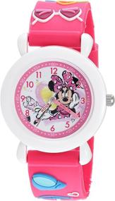img 4 attached to DISNEY Minnie Quartz Plastic Casual Girls' Watches - Wrist Watches
