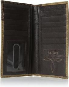 img 1 attached to 💼 Ariat Shield Stitch Distressed Wallet: Expertly Crafted Style and Durability