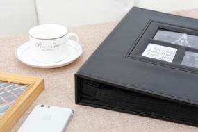 img 2 attached to 600 Pockets Photo Album: Ywlake 4X6 Extra Large Capacity Family Wedding Picture Albums, Holds 600 Horizontal & Vertical Photos - Black