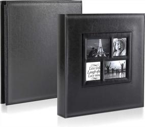 img 3 attached to 600 Pockets Photo Album: Ywlake 4X6 Extra Large Capacity Family Wedding Picture Albums, Holds 600 Horizontal & Vertical Photos - Black
