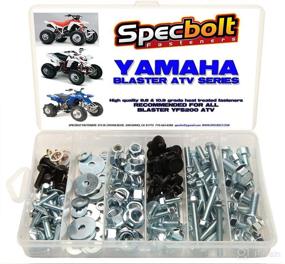 img 3 attached to 🔧 Specbolt Fasteners Brand 150pc Bolt Kit for Yamaha Blaster YFS200 ATV. Ideal for ATV Maintenance, Body Fenders, Lugs, Motor Engine, and Exhaust