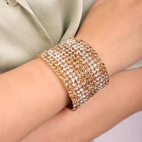 img 4 attached to Dazzle And Sparkle With YERTTER YERTTER'S Dainty Rhinestone Crystal Bracelet - Perfect Gift For Women And Girls