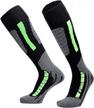 stay warm and cozy on the slopes with high-performance merino wool ski socks for men, women, and kids! logo