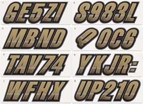 img 2 attached to Techtron Alpha Numeric Registration Identification Watercraft Exterior Accessories , Bumper Stickers, Decals & Magnets