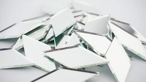 img 4 attached to 2 Inch Diamond Mirror Mosaic Tile 25 Pack