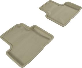 img 4 attached to 3D MAXpider L1IN00621502 Second Row Custom Fit All-Weather Floor Mat For Select Infiniti G35/G37 Models - Kagu Rubber (Tan)