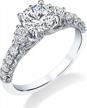 6 stylish moissanite engagement rings for women in 10k, 14k, 18k gold & platinum plated silver logo