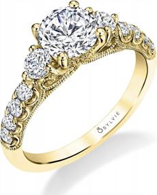 img 3 attached to 6 Stylish Moissanite Engagement Rings For Women In 10K, 14K, 18K Gold & Platinum Plated Silver