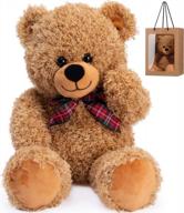 get the adorable bebamour light brown teddy bear plush toy - perfect gift! logo