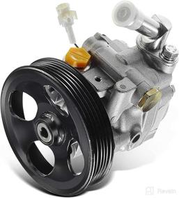 img 4 attached to 🔧 2003-2007 Subaru Forester H4 2.5L Power Steering Pump Assembly Replacement with Pulley - Efficient Search