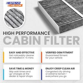img 2 attached to 🌬️ Enhance Air Quality with Spearhead Premium Breathe Easy Cabin Filter: Activated Carbon Technology for Extended Longevity (BE-668)