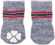 носки trixie anti slip socks size grey логотип