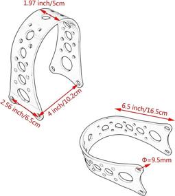 img 2 attached to HDBUBALUS Front Fork Brace Tracker Narrow Fit - Gloss Black (Harley Sportster Dyna XL FXD FXR 1988-2017)