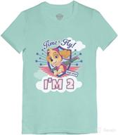 adorable nickelodeon paw patrol 🐾 skye 2nd birthday infant girls' fitted t-shirt logo