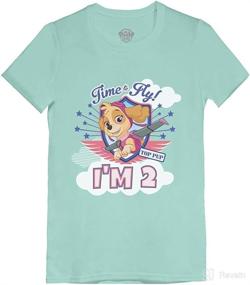 img 3 attached to Adorable Nickelodeon Paw Patrol 🐾 Skye 2nd Birthday Infant Girls' Fitted T-Shirt