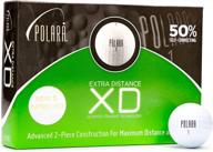 self-correcting golf balls by polara - fix hooks and slices, ideal for casual golfers, 12 pack logo