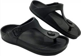 img 4 attached to Step In Style With LUFFYMOMO'S Comfortable Eva Flip Flop Thong Sandals For Women