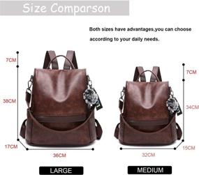 img 1 attached to OUSIMEN Backpack Anti Theft Handbags Shoulder Women's Handbags & Wallets ~ Fashion Backpacks