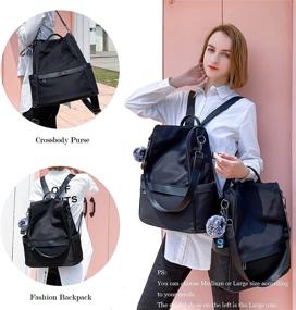 img 3 attached to OUSIMEN Backpack Anti Theft Handbags Shoulder Women's Handbags & Wallets ~ Fashion Backpacks