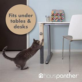 img 2 attached to 🐱 Optimized Hauspanther Scratch Pole - Adjustable Under-Table Cat Scratcher by Primetime Petz