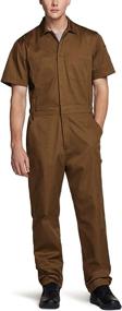 img 4 attached to CQR Men'S Short Sleeve Zip-Front Work Coverall, Twill Stain & Wrinkle Resistant Action Back Jumpsuit With Multi Pockets