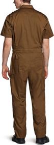 img 3 attached to CQR Men'S Short Sleeve Zip-Front Work Coverall, Twill Stain & Wrinkle Resistant Action Back Jumpsuit With Multi Pockets
