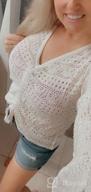 img 1 attached to Women'S Boho Off Shoulder Crochet Pullover Sweater - Saodimallsu review by Alicia Taylor