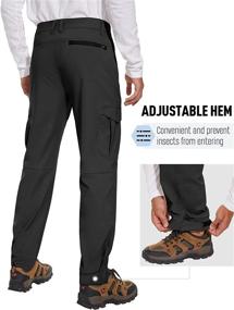img 3 attached to Stay Comfortable And Dry On Your Next Hike With PULI Cargo Hiking Pants For Men