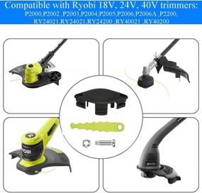 img 3 attached to THTEN ACFHRL2 Bladed Head: The Ultimate Weed Eater Compatible With Ryobi Trimmers - Get 6 Replacement Blades Now!