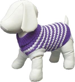 img 1 attached to Amazing Products Sweater Purple White Dogs good for Apparel & Accessories