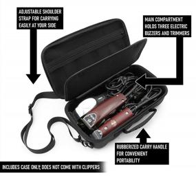 img 2 attached to Travel In Style With CASEMATIX Hair Clipper Barber Case - Holds Three Clippers And Conveniently Stores Hair Cutting Supplies