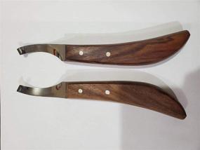 img 2 attached to 🔪 Equinez Tools: Left and Right Handed Farrier Hoof Knives with Razor Edge Sharpness and Stainless Steel Construction