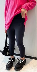 img 1 attached to Betusline Leggings Stretch Length Athletic Girls' Clothing : Leggings