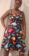 img 1 attached to Fashionable Womens Sleeveless Scoop Neck Sundress: A Must-Have Casual Print A Line Midi Dress! review by Ari Tanner