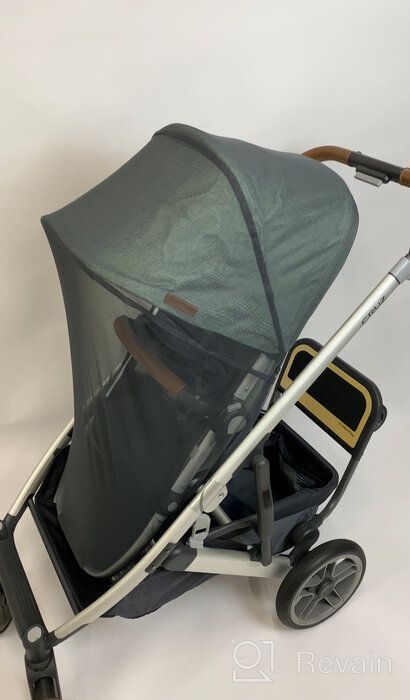 img 1 attached to UPPAbaby Cruz V2 Stroller - Gregory: Stylish Blue Melange Design with Silver and Saddle Leather Details review by Anuson Chaosuan ᠌