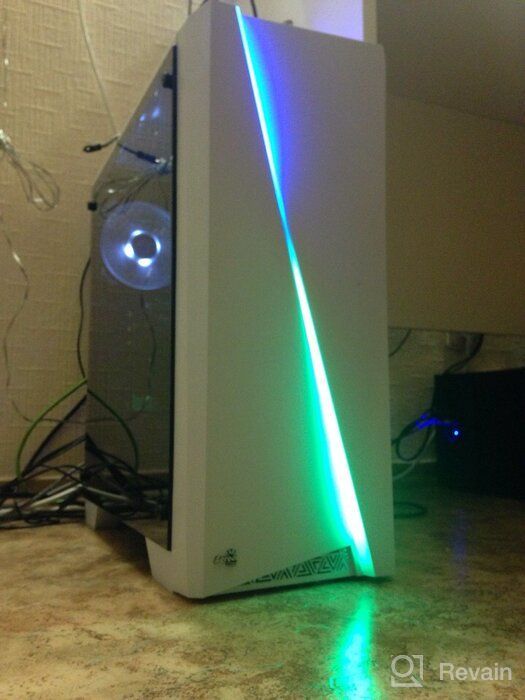 img 1 attached to Cylon White RGB Mid Tower Computer Case: Illuminated Performance and Style review by Anand Anand ᠌