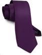 gusleson men's solid color necktie - perfect for weddings and business with gift box included logo