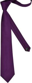 img 2 attached to GUSLESON Men'S Solid Color Necktie - Perfect For Weddings And Business With Gift Box Included