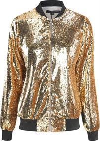 img 3 attached to Cresay Womens Sequin Fitted Jacket Tag Women's Clothing ~ Suiting & Blazers