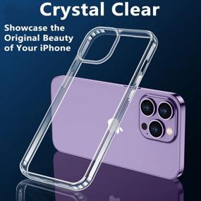 img 3 attached to Protect Your IPhone 14 Pro In Style With AROSKY Diamond Clear Case - Anti-Yellowing, Military-Grade Drop Protection, Slim And Shockproof