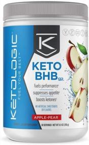 img 4 attached to KetoLogic BHB, Apple & Pear Ketone Supplement, Suppresses Appetite, Increases Energy, Low Carb, Electrolytes, Beta-Hydroxybutyrate Salts 30 Servings
